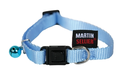 Martin kattenhalsband nylon uni blauw