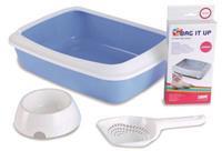 Savic Iriz Starter Kit Litter Tray 42x31x12.5cm Blue/White