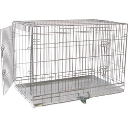 Draadkooi 2-deurs verzinkt nr. 1 60x43x52 cm - Gebr de boon