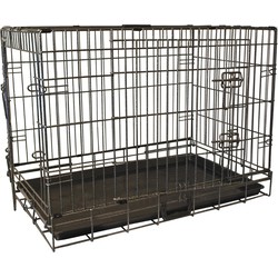 Draadkooi 2-deurs hamerslag nr. 1 60x43x52 cm - Gebr de boon