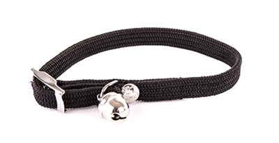 Martin sellier HALSBAND VOOR KAT ELASTISCH NYLON ZWART #95;_30X1 CM