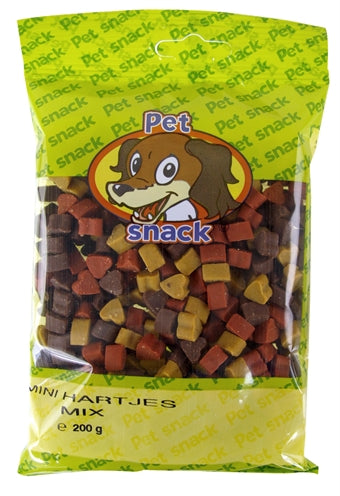 Petsnack Mini Hartjes Mix 200 gram