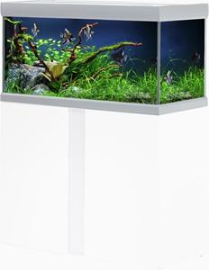 Akvastabil Fusion Aquarium 80 - Aquaria - 80x40x49 cm Zilver Wit Ca. 144 L