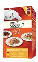 Gourmet Mon Petit Intense met gevogelte natvoer kat 8 x (6 x 50 g)