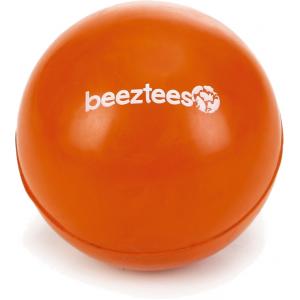 beeztees Rubber bal massief hondenspeeltje oranje 6.5 cm