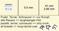 MOSER Schneidsatz 1245-7360 5mm #7F Grobzahn Wechselschneidsatz für MAX 45/50