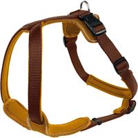 hunter Harnas Neopren Nylon Bruin&Caramel - Hondenharnas - 60-76x2.0 cm