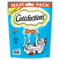 Catisfactions met zalm kattensnack maxi pack 4 x 180 g
