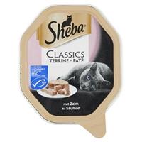 SHEBA ALU CLASSICS PATE MET ZALM KATTENVOER #95;_85 GR