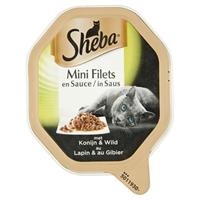 SHEBA ALU MINI FILETS KONIJN / WILD IN SAUS KATTENVOER #95;_85 GR