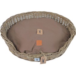 Boony Est 1941 ligkussen ovaal basic brown 75 cm