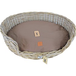 Boony Est 1941 ligkussen ovaal basic brown 90 cm - Gebr de boon