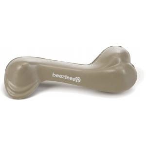 beeztees Rubber been massief hondenspeeltje beige 14 cm