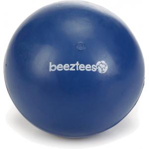 beeztees Rubber bal massief hondenspeeltje blauw 7.5 cm