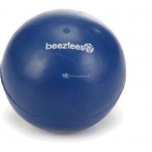 beeztees Rubber bal massief hondenspeeltje blauw 9 cm
