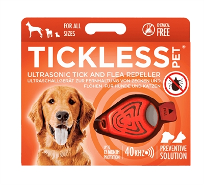 Tickless vlooien- en teken preventie voor honden en katten Oranje