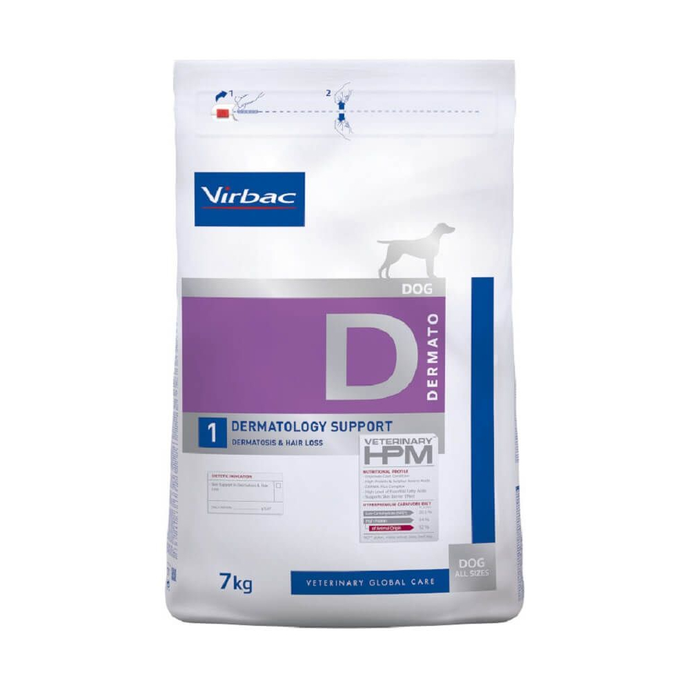 Virbac Veterinary HPM Dog Dermatology Support Hondenvoer - 7 kg