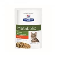 Hill's Prescription Diet Metabolic Weight Management nat kattenvoer maaltijdzakje multipack 1 doos (12 x 85 g)