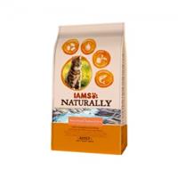 Iams Naturally Adult met zalm & rijst kattenvoer 3 x 2,7 kg