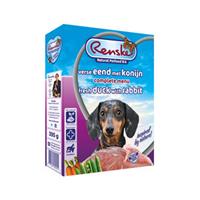 Renske vers gestoomd eend met konijn hypoallergeen natvoer hond (kuip) 2 trays (20 x 395 g)