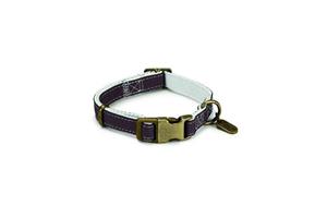 Designedbylotte Nylon Halsband Virante - Bruin - 26/40 cm x 15 mm