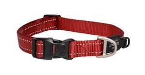 Rogz for Dogs Fanbelt Hondenhalsband Verstelbaar Rood 56 x 2 cm