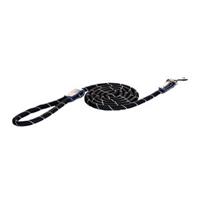 Rogz Rope Line Fixed Lead - Schwarz - 180 cm / 6 mm