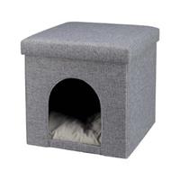 Trixie Cuddly Cave Kattenpoef Alois - Grijs