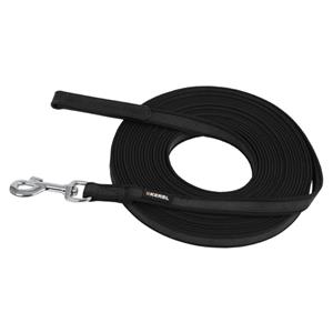 Kerbl Hondenriem 10 m rubber zwart 81045