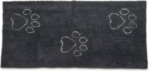 DOG GONE SMART Dirty Dog Droogmatloper - Hond - Grijs - 152x76 cm