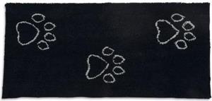 DOG GONE SMART Dirty Dog Droogmat loper - Hond - Zwart - 152x76 cm