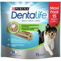 Purina DentaLife Daily Oral Care Medium hondensnack (maxipack) 5 x 15 sticks