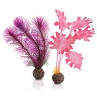 biorb zeewier set klein roze aquarium decoratie