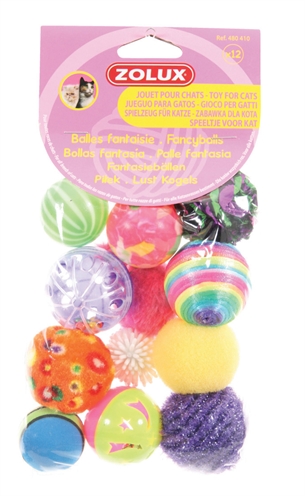 Zolux kattenspeelgoed fancy gekleurde ballen