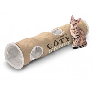 D&Dcollection cat tunnel cote d ivoire jute voor katten Per stuk