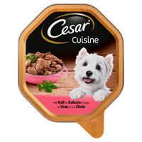 cesar Hondenvoer Nat Cuisine Kalf & Kalkoen in Saus Kuipje 150 g bij