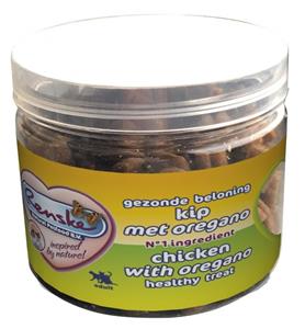 renske Kat Gezonde Beloning Vleeshartjes - Kip & Oregano - 100 gram