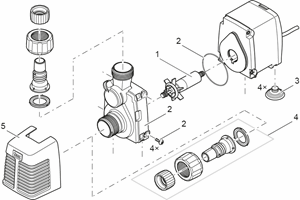 Oase Vervangrotor 2000 - Specifieke Vijverpomp Watercirculatie, Duurzaam & Eenvoudige Installatie