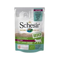 schesir Kat Biologisch Kitten - Kip - 16 x 85 g maaltijdzakjes