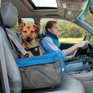 Kurgo Heather Booster Seat Coastal Blue