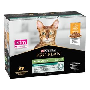 Pro Plan Sterilised Nutrisavour met kip natvoer kat (10 x 85 g) 40 x 85 g