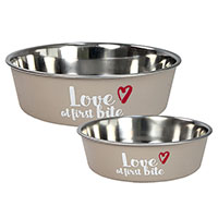 beeztees Hondenvoerbak First Bite grijs 21 cm