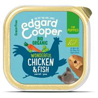 Edgard-cooper Kuipje Vers Vlees Puppy Bio Kip en Vis 100 gr