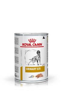 Royalcaninveterinarydiet Royal Canin Urinary S/O 410 gram blik hondenvoer 1 tray (12 blikken)