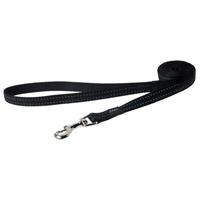 Rogz For Dogs fanbelt long lijn zwart
