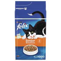 Felix Senior Sensations kip, granen, groentensmaak kattenvoer 4 kg