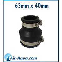 Air Aqua Steckfitting »Flexible Gummi Reduziermuffe 63x40mm«