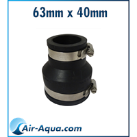 airaqua Air Aqua Flexibele Rubber Verloopsok 63x40mm - Waterdicht en Makkelijke Montage