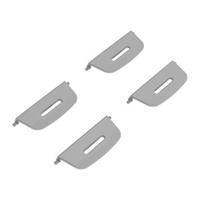 PeeWee EcoDome - Clips - Zilver - 4 stuks