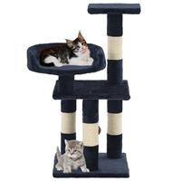 VidaXL Kattenkrabpaal met sisal krabpalen 65 cm blauw